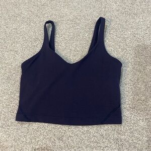 lululemon Align Tank size 4 Navy Blue Cropped